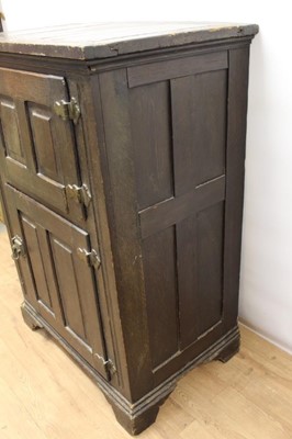 Lot 1391 - 19th century oak meat cupboard