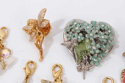 Lot 56 - Collection Kirks Folly gilt metal fairy and Cupid charms, together with other Kirks Folly pins