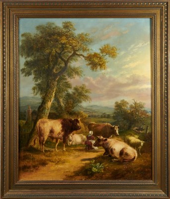 Lot 1271 - William Shayer oil on canvas - Rural Landscape, indistinctly signed