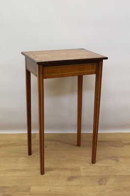 Lot 1310 - 19th century Continental kingwood and marquetry inlaid side table