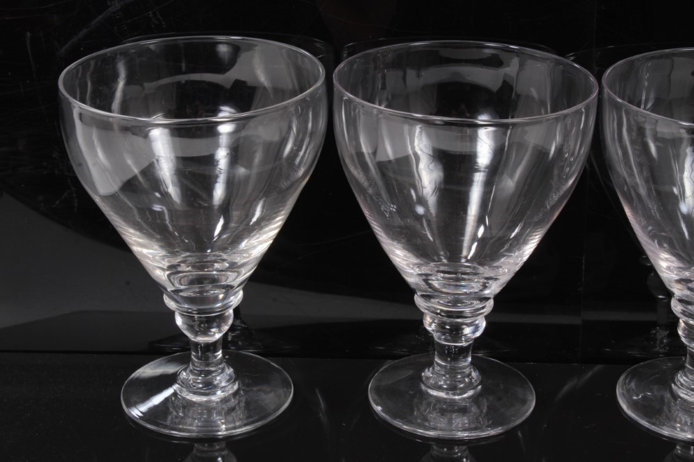 Lot 114 Set Of Four 19th Century Glass Rummers With 1912