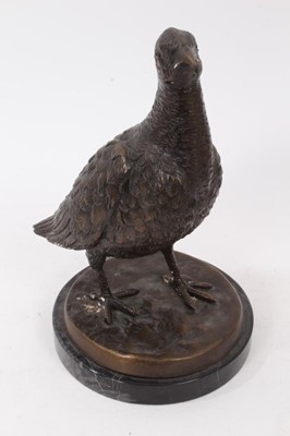 Lot 788 - Follower of Mene; bronze figure of a partridge