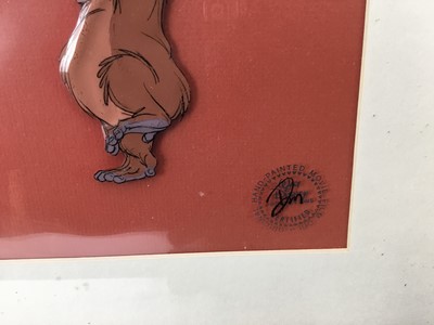 Lot 246 - Jungle Book Disney film cell, with Disney stamp, 24 x 32cm