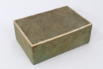 Lot 787 - 1930s shagreen cigar box