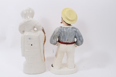 Lot 1189 - Two Staffordshire figures
