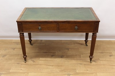 Lot 1477 - 19th century mahogany writing table in the manner of Gillows