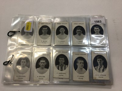 Lot 1563 - Cigarette Cards - Taddy 1907/8. Prominent Footballers - Fulham, 17 different cards, variety of backs, including (Imperial Tobacco no footnote) F Bevan, J Hogan, L Skene, A Wilkes. (Imperial Tobacco...