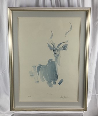 Lot 57 - Set of four Keith Joubert limited edition prints of South African Wildlife to include Lion, Lioness, Kudu and Elephant (4)