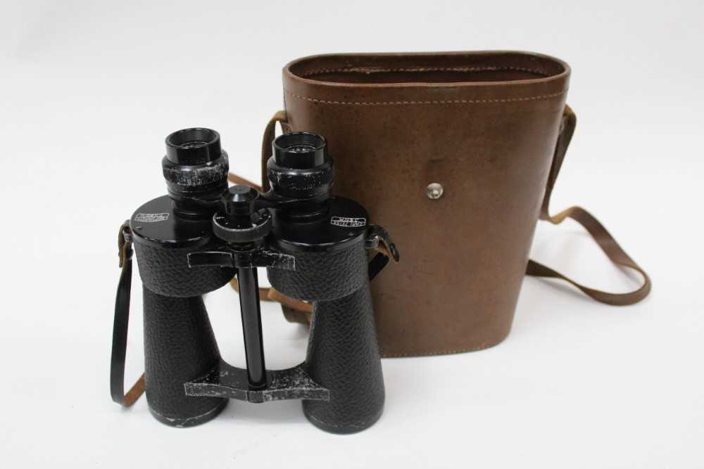 Lot 2462 - Pair of Carl Zeiss Binoculars in brown leather case