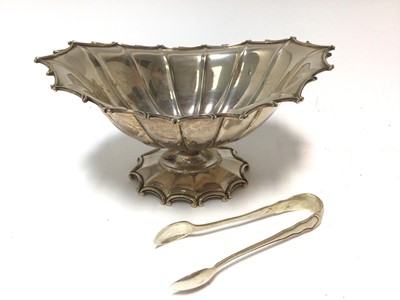 Lot 342 - Late 19th/early 20th century silver sugar bowl of oval form (Marked Sterling 4808)