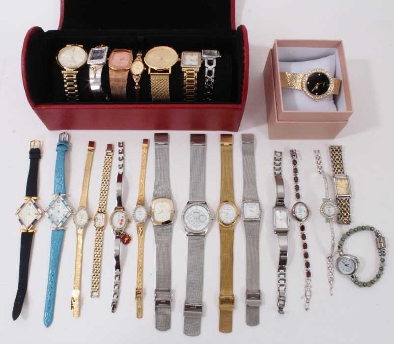 Lot 73 - Group of contemporary wristwatches including five Skagen, Rotary, Amanda Wakeley, Radley etc