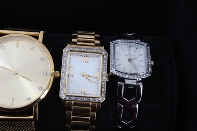 Lot 73 - Group of contemporary wristwatches including five Skagen, Rotary, Amanda Wakeley, Radley etc