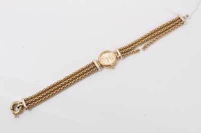 Lot 74 - 9ct gold Ca'D'oro ladies quartz wristwatch
