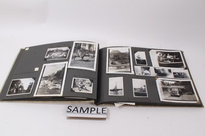 Lot 1559 - Box of various photo albums containing family photographs , holidays etc 1920’s -50’s