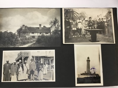Lot 1562 - Box of various photo albums including 1920’s Cheltenham Ladies College  sports teams, year groups, also views, landmarks, holidays