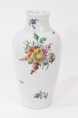 Lot 158 - A Worcester ovoid vase, painted in 'Rogers' style, circa 1760