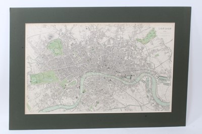 Lot 900 - London - Benjamin Rees Davies. 1843 plan of London