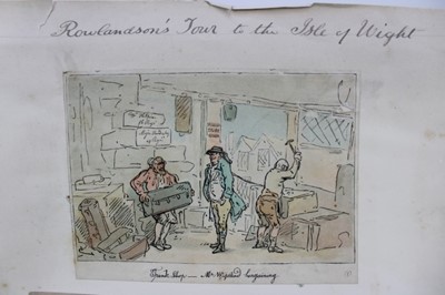 Lot 1114 - Thomas Rowlandson (1756-1827) series of 31 engravings to Tour to the Isle of Wight