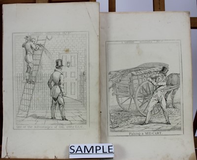 Lot 1115 - Richard Dighton (1795-1880) set of six etchings from the series London Nuisances, published McClean 1835