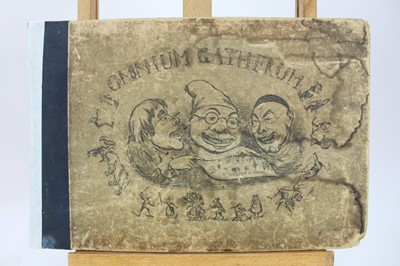 Lot 1123 - Omnium Garherum, the Caricaturists Scrap Book, by Henry Heath, published Charles Tilt 1840, card boards