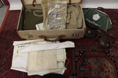 Lot 815 - Collection of Argyll and Sutherland Highlanders related items to include maps, pouches, tea towels and other items (one suitcase)