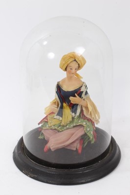 Lot 809 - 19th century English wax model of a Turkish lady