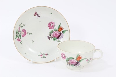 Lot 212 - Worcester tea cup and saucer circa 1770