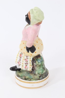 Lot 167 - A Derby (King Street Works) figure of African Sall, circa 1890