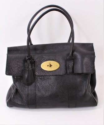 Lot 2153 - Genuine Mulberry black leather Bayswater handbag