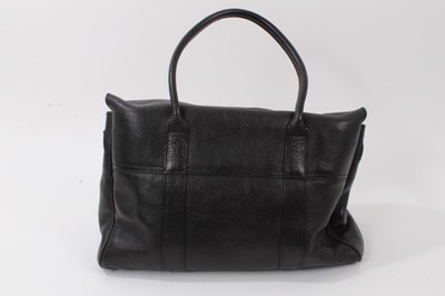 Lot 2153 - Genuine Mulberry black leather Bayswater handbag