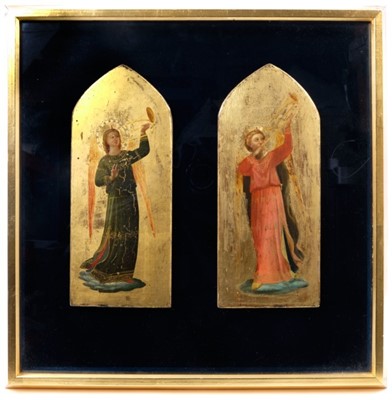 Lot 791 - Pair of 19th century Italian icons