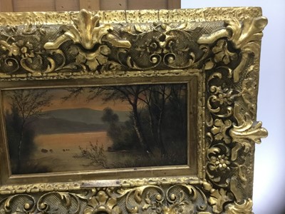 Lot 80 - Attributed to Karl Heffner (1849-1925) pair of oils on panel, landscapes