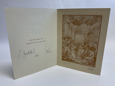 Lot 30 - H.M.Queen Elizabeth II and The Duke of Edinburgh, signed 1963 Christmas card