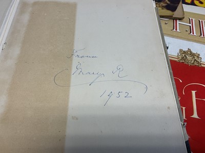 Lot 34 - H.M. Queen Mary, signed book The Royal Family Picture Annual signed 'From Mary R 1952 ' and other Royal books and magazines