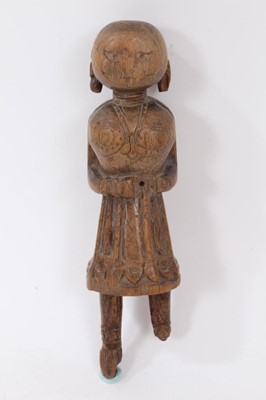 Lot 815 - Antique eastern carved wood figure