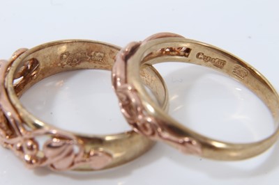 Lot 104 - Two Clogau 9ct gold Tree of Life rings