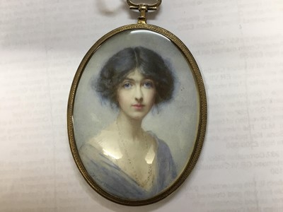 Lot 69 - Mabel Hobson Hankey (1867-1943) portrait miniature on ivory