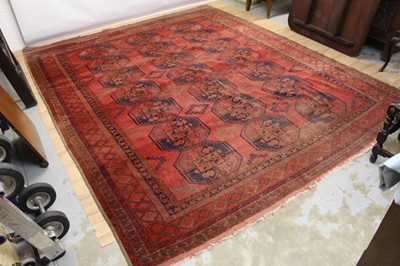 Lot 1510 - Large Pakistani Tekke carpet.