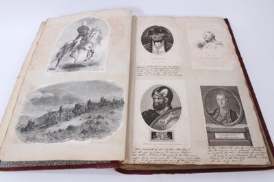 Lot 240 - 19th century album of antique engravings