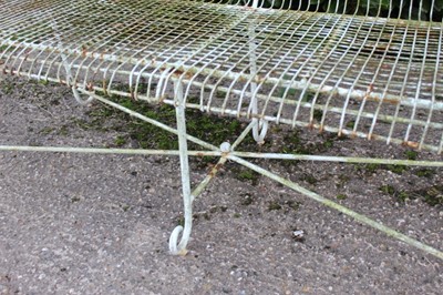 Lot 1471 - Regency style wire work bench