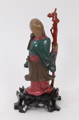 Lot 888 - Chinese Foochow lacquer figure of an Immortal