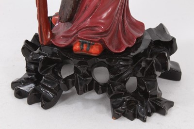 Lot 888 - Chinese Foochow lacquer figure of an Immortal