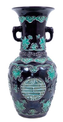 Lot 185 - Chinese baluster vase