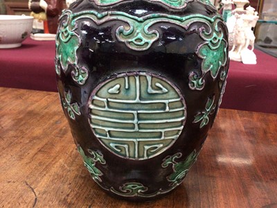 Lot 185 - Chinese baluster vase