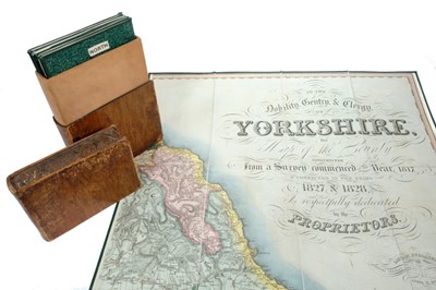 Lot 910 - Teesdale’s  Map of Yorkshire, East, North and West, in original leather case