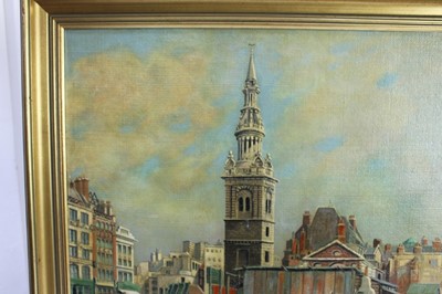 Lot 1288 - Francis Ives Naylor, oil on canvas, London bomb site