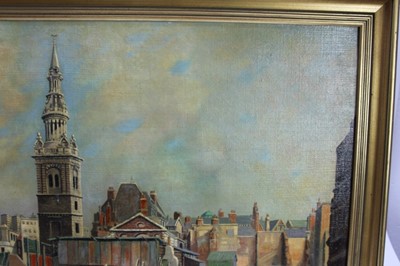 Lot 1288 - Francis Ives Naylor, oil on canvas, London bomb site