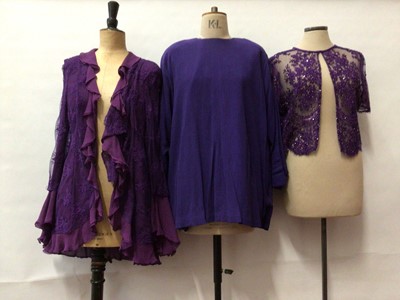 Lot 2126 - Group of designer and other ladies clothing including Susan Small, Anna Valentine, Frank Usher, Escada etc.