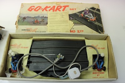 Lot 1873 - Scalextric G.P.3 set, boxed plus a Meccano Go - Kart set, also boxed (2)