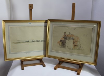 Lot 1027 - *Gerald Ackermann (1876-1960) two pencil and watercolours